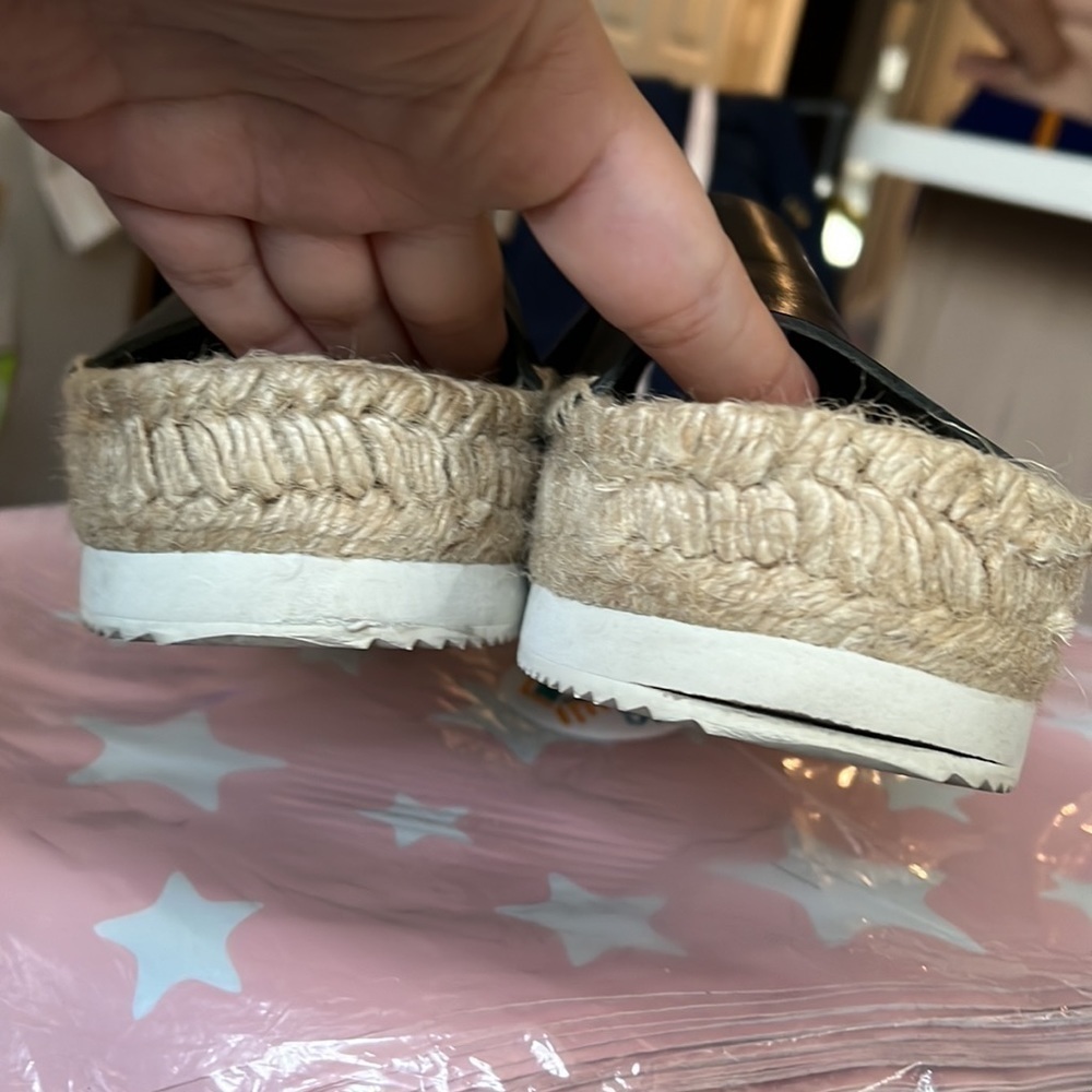 Soludos Black and Natural Platform Espadrille Sandals - Picture 7 of 7
